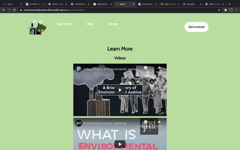 Environmental Justice Now – screenshot 4