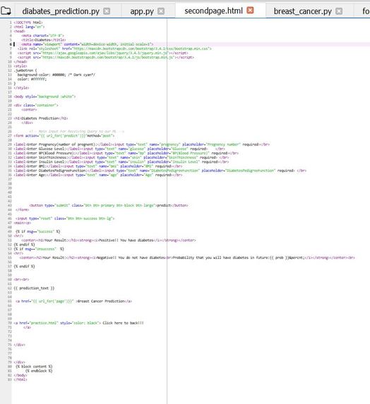 Prediction Tools for Healthcare – screenshot 7