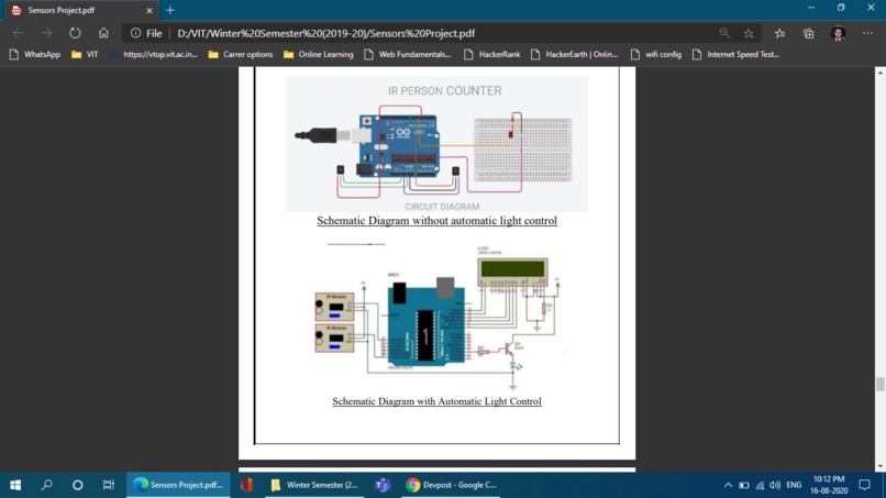 Fully automatic light system integrated with person counter – screenshot 1