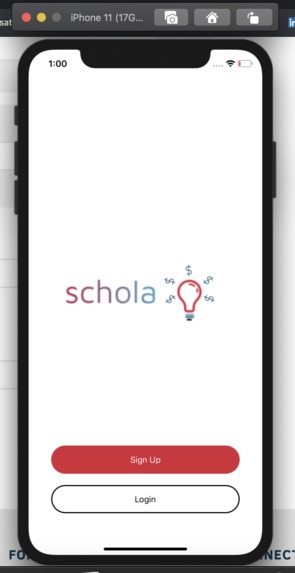 Schola App (scholarship resources mobile iOS app) – screenshot 5