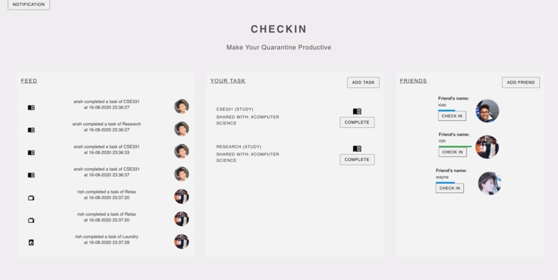 CheckIn  – screenshot 2