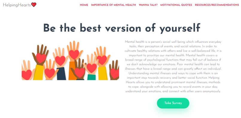Helping Hearts - TecHacks – screenshot 1