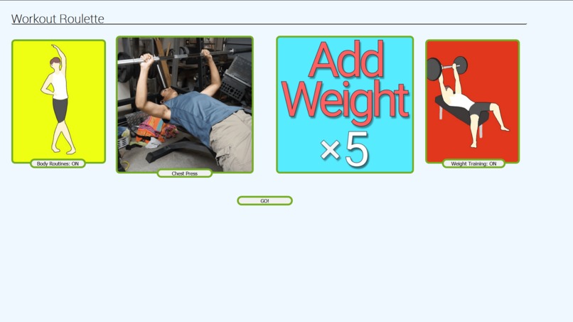 Workout Roulette – screenshot 1
