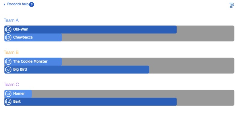 Roobrick app – screenshot 2