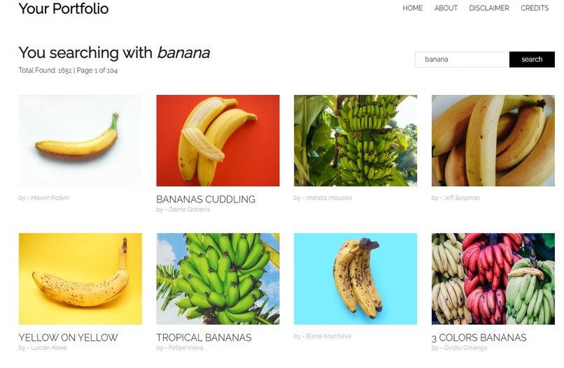 Project Portfolio - React – screenshot 1