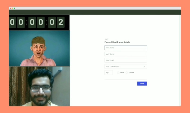 Mr. Agor - World's first RTE powered virtual interviewer – screenshot 1