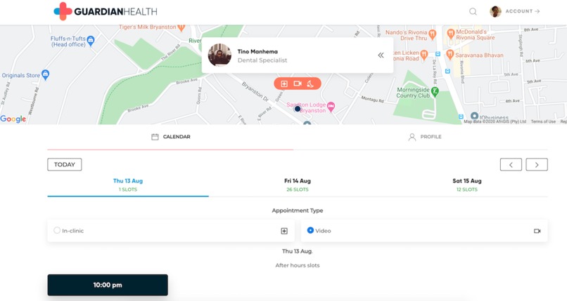 Guardian Health – screenshot 2