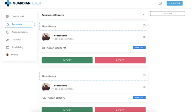 Guardian Health – screenshot 3