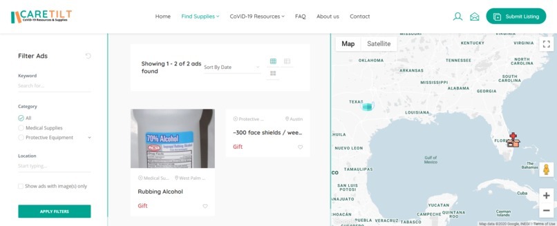 Caretilt - Community Orientated Public Listing Platform – screenshot 1