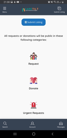 Caretilt - Community Orientated Public Listing Platform – screenshot 2