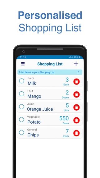 Shopper - Modern Shopping List – screenshot 3