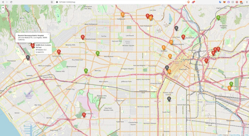 Hospital beds finder – screenshot 4
