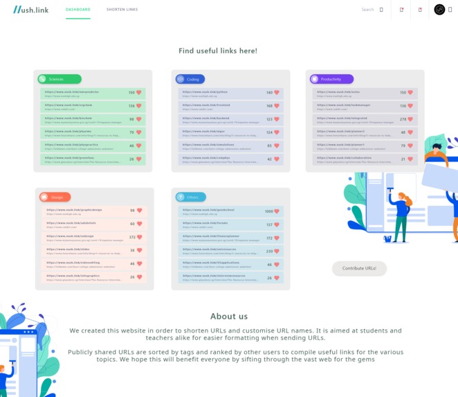 NUSH.LINK – screenshot 2