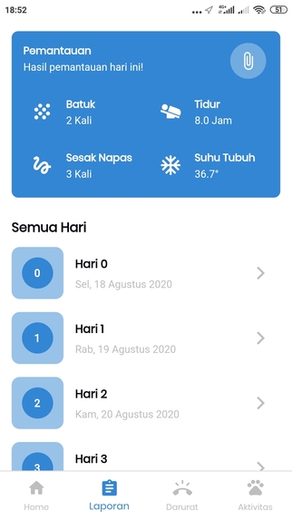 Quarantine App – screenshot 3