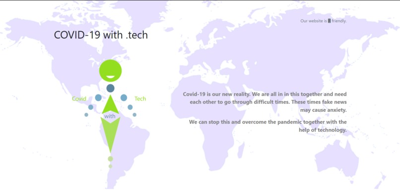 covidwith.tech – screenshot 1