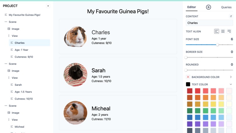 GraphUI – screenshot 2