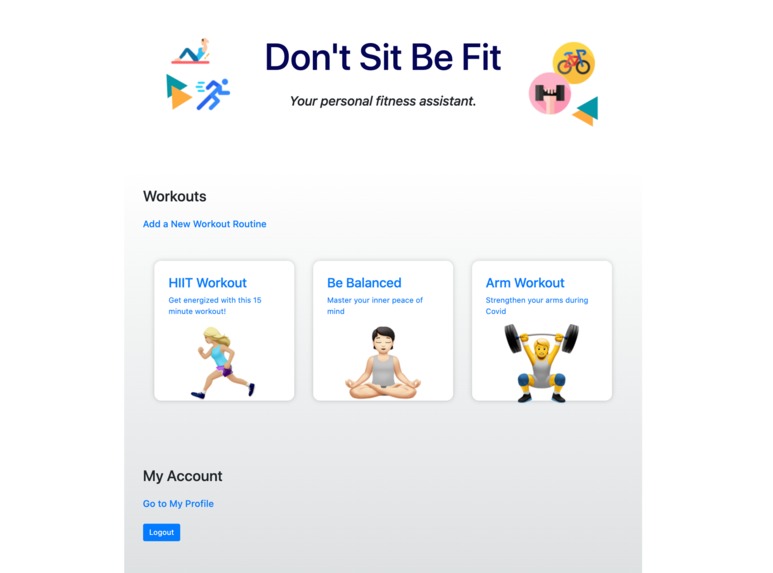 Don't Sit Be Fit – screenshot 1