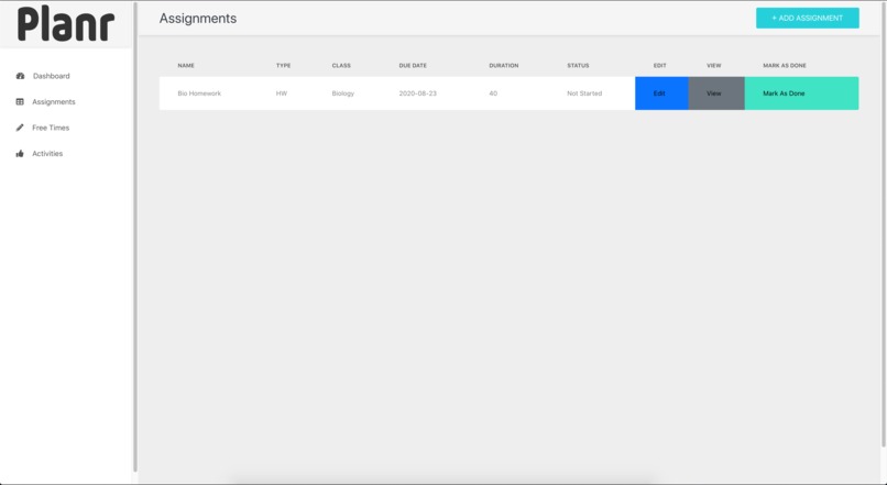 Planr – screenshot 1