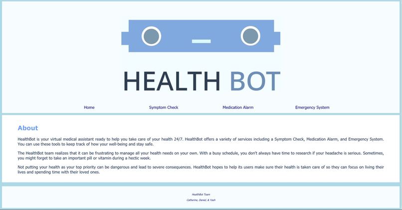 HealthBot – screenshot 2