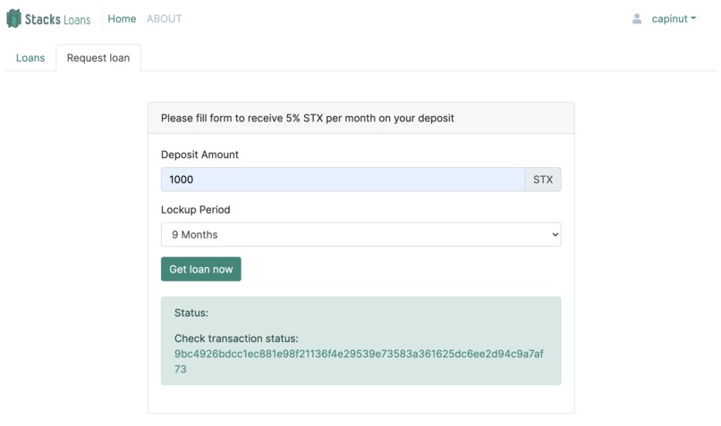 Stacks Loans – screenshot 6