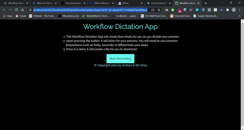 Workflow dictation – screenshot 1