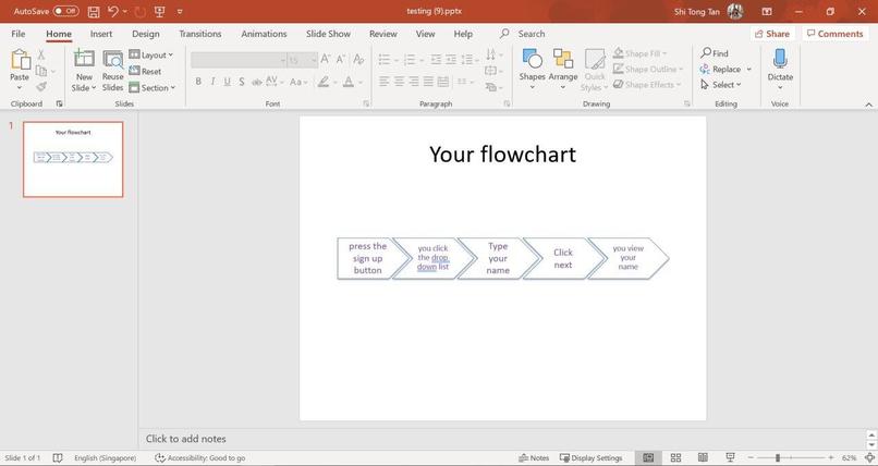 Workflow dictation – screenshot 2