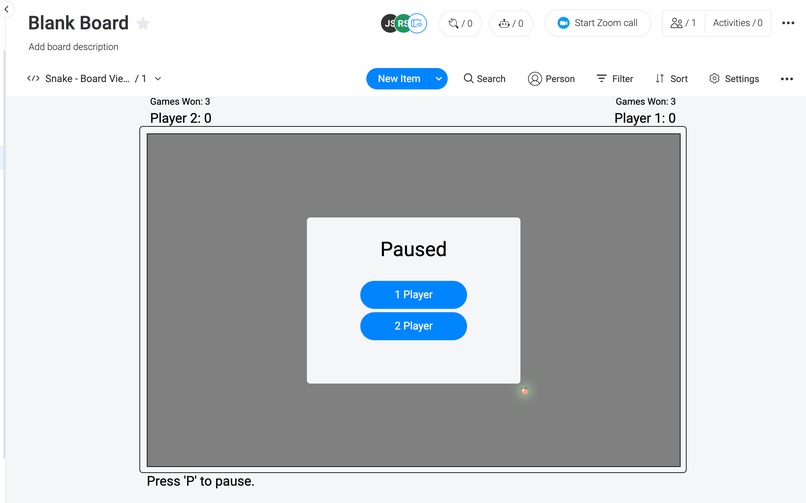 Two Player Snake – screenshot 1