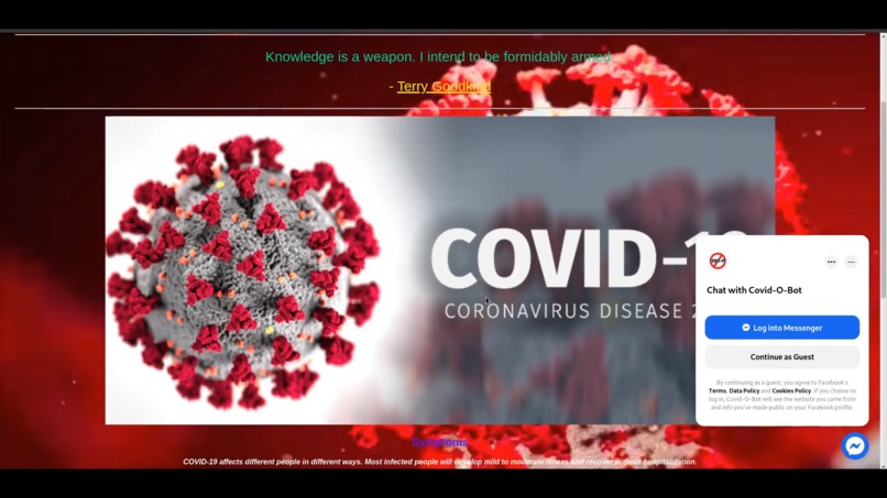 Covid-O-Bot – screenshot 1