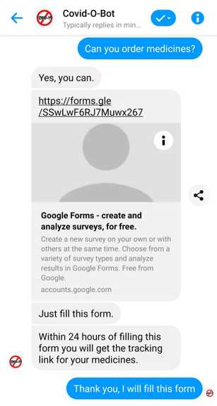 Covid-O-Bot – screenshot 3