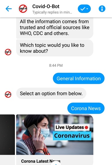 Covid-O-Bot – screenshot 7