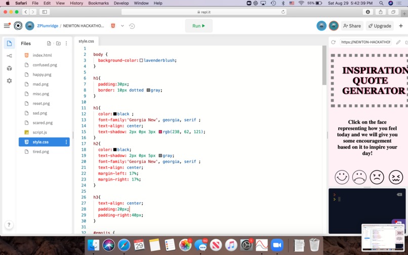 Inspirational Quote Generator – screenshot 1
