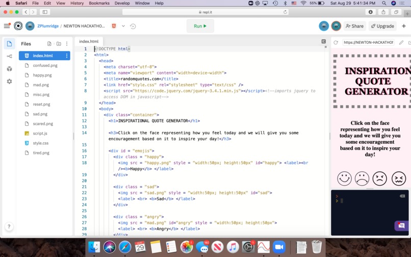 Inspirational Quote Generator – screenshot 4