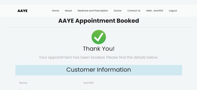 AAYE- Appointement At Your Ease – screenshot 3