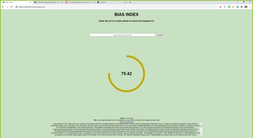 Bias Index – screenshot 2