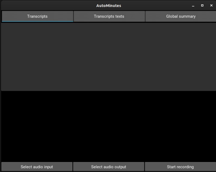 AutoMinutes – screenshot 1