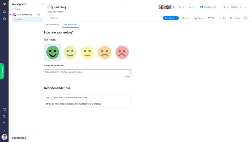 Wellbeing – screenshot 2