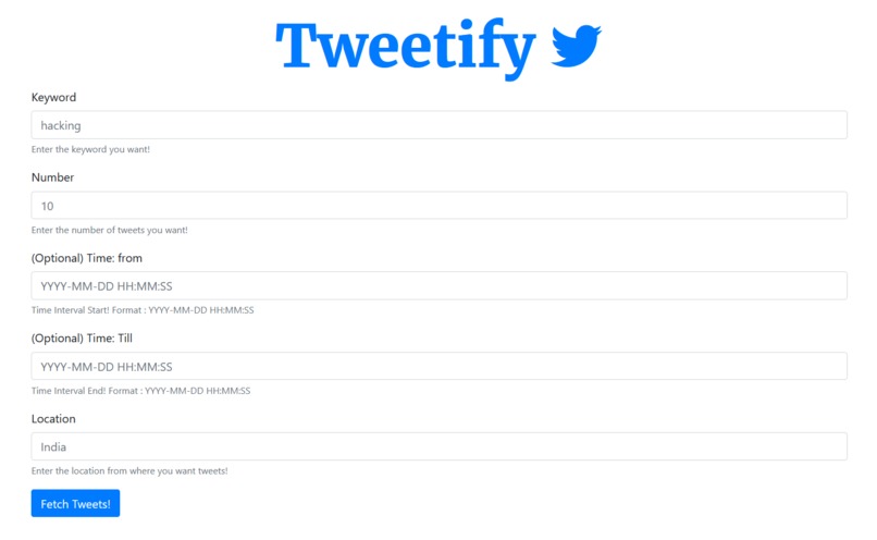 Tweetify – screenshot 1