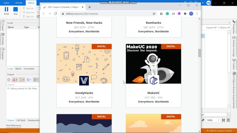 Upcoming MLH Hackathon Reminder  – screenshot 1