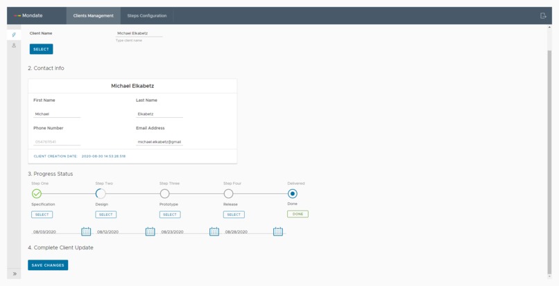 Mondate - Aligned Clients – screenshot 2