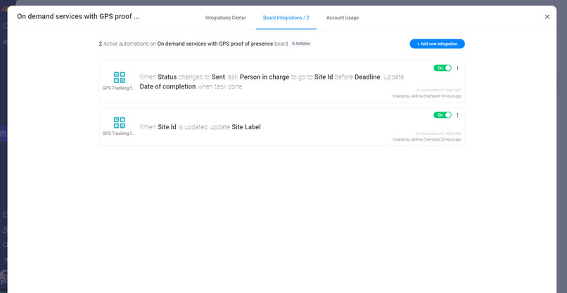 Presence and working time monitoring by GPS – screenshot 3