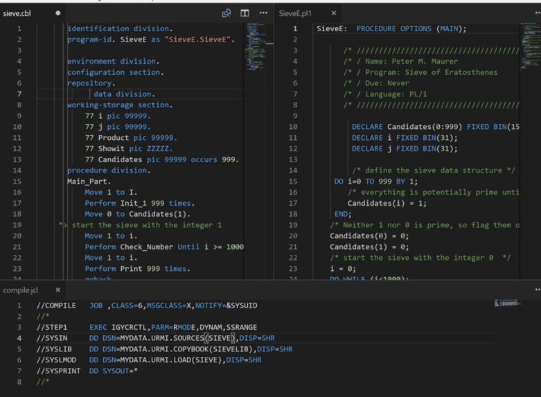 COBOL-Vscode – screenshot 1