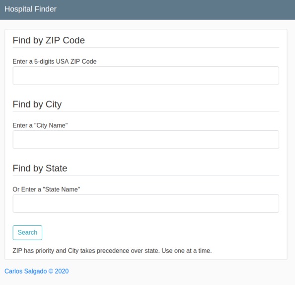 Hospital beds finder – screenshot 1