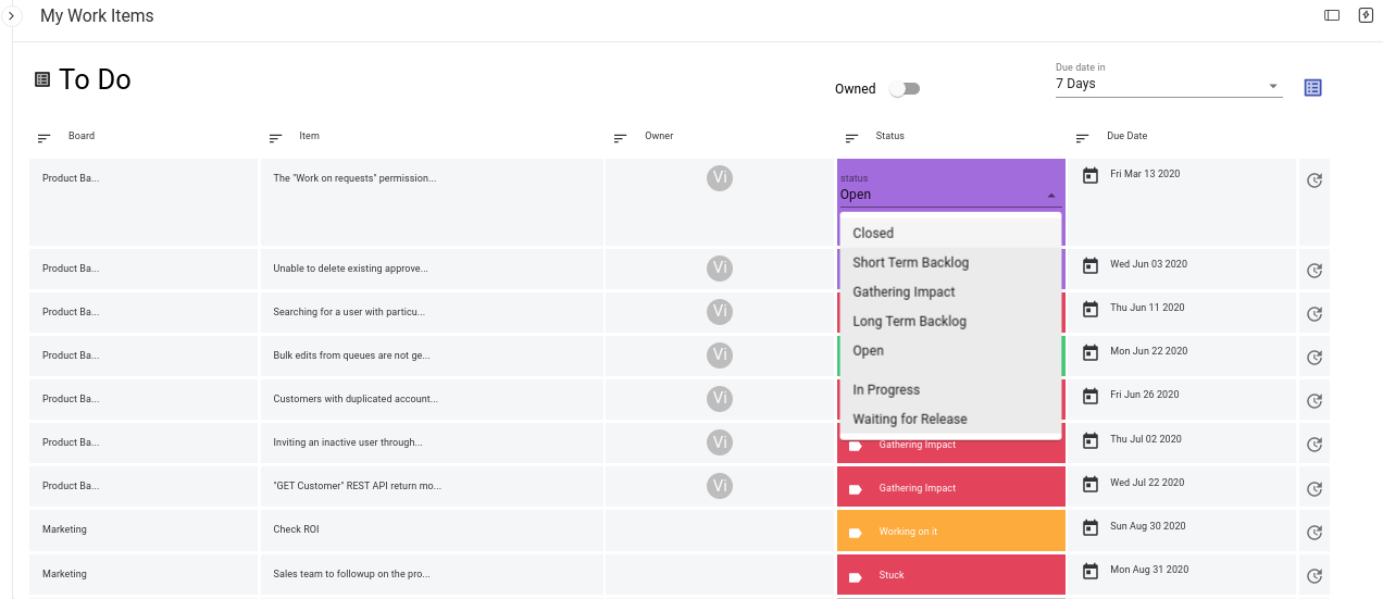 Get Things Done App for Monday Devpost