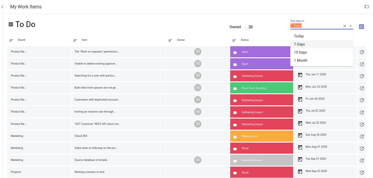 Get Things Done App for Monday Devpost