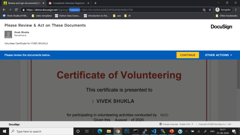 Social Collaboration Platform with Docusign – screenshot 5