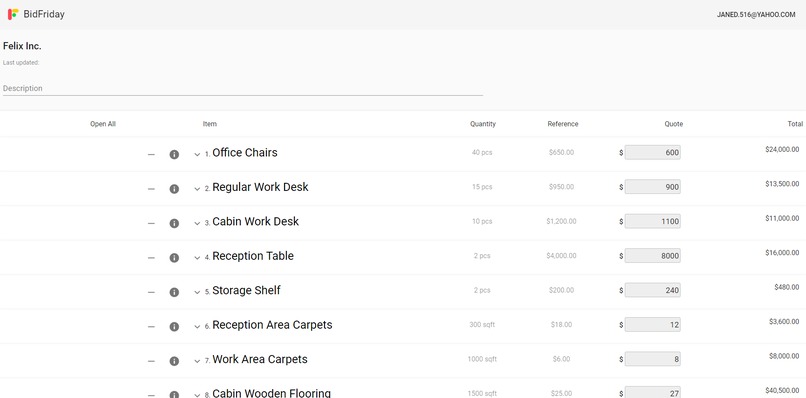 BidFriday – screenshot 1