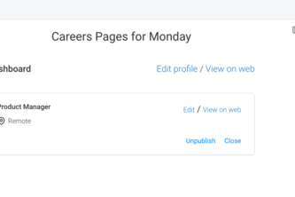 CareersPages for Monday