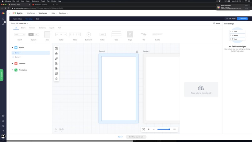 Wireframes – screenshot 1