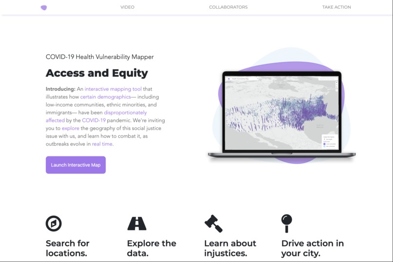 Access and Equity: Health Vulnerability Mapper COVID-19 – screenshot 6