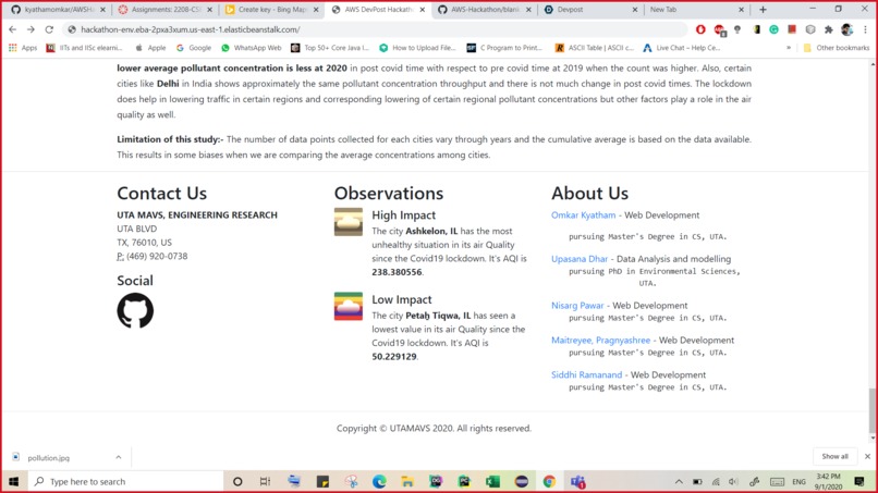 Analysis of Air Quality post Covid-19 – screenshot 2